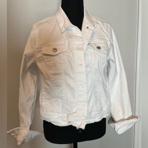 Nine West white denim jacket Size Medium